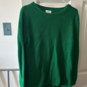 crown & ivy Kelly Green Crewneck Sweater